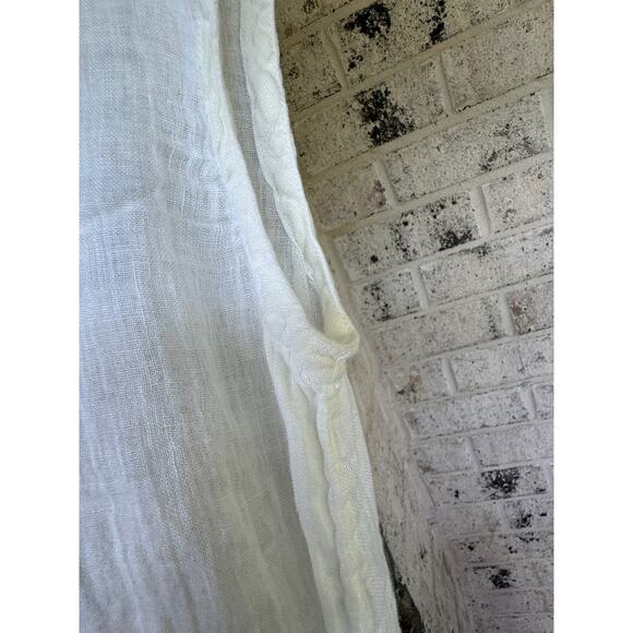 Grizas Crinkle V-Neck Tank-100% Linen-Size Medium - Picture 4 of 8